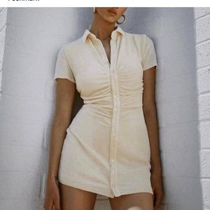 With Jéan Alexa Mini Dress *Buttercream*